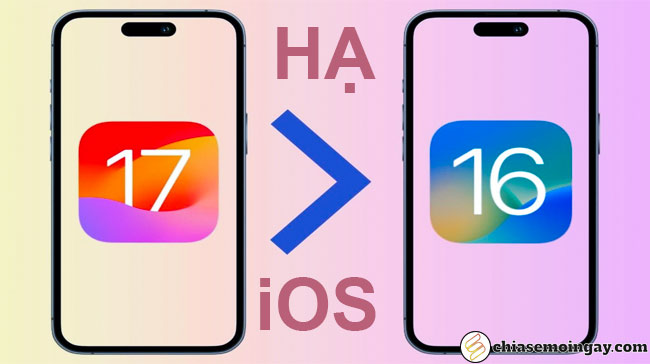 Cách Hạ iOS 17 Xuống 16