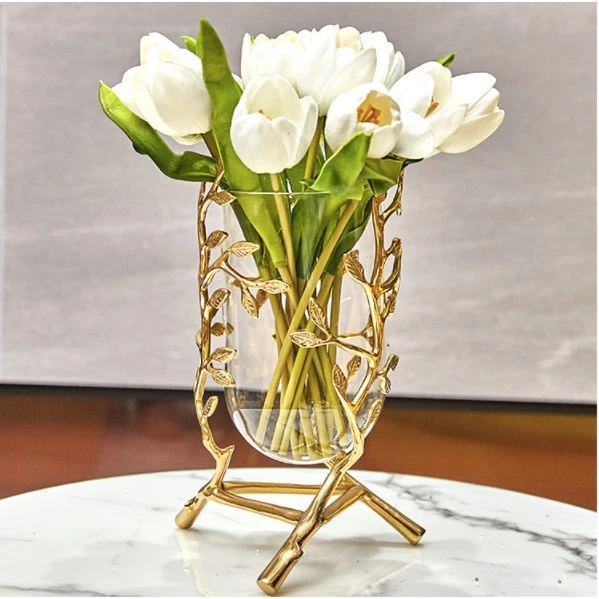 bình hoa pha lê trong suốt 