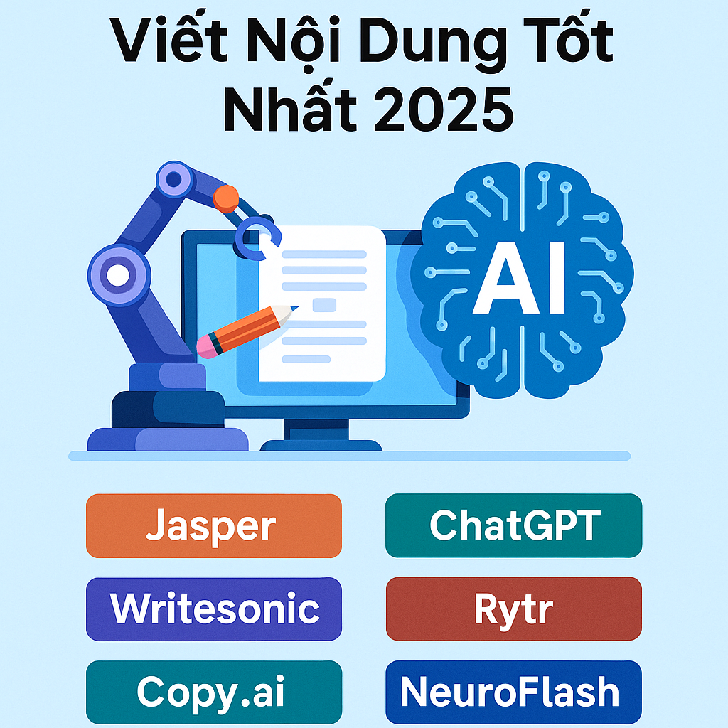 Tốp 7 công cụ AI viết nội dung 2025